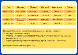 Vorschaubild Stundenplan Klasse 5