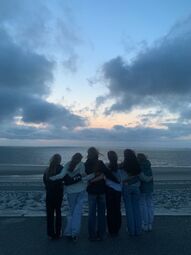 Vorschaubild Der etwas wolkige Sonnenuntergang auf Wangerooge