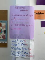 Vorschaubild Die Klassenregeln auf Baskisch oder besser gesagt „Euskera“.