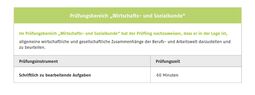 Vorschaubild Schriftliche Abschlussprüfung III
